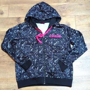 Espolon Tequila Skeleton Zip Hoodie pink accent S